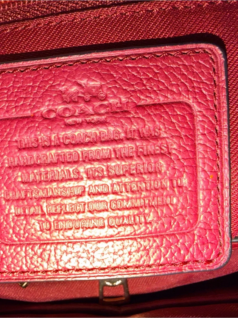 Coach Burgundy Mercer Satchel 2 way bag